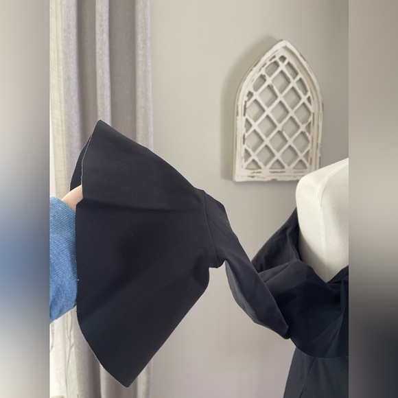 New Free People Sweet Talk Frill Mini Dress In Black Size M - Picture 9 of 13